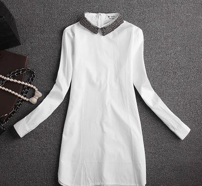 2015新款歐版寬松女襯衫G370F705319 一件代發，輕松開啟時尚服裝批發之路